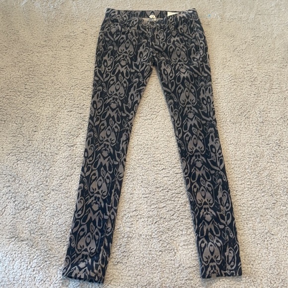 Rag & Bone Corduroy Pattern Jeans Ikat Ink Size 24 - Picture 2 of 10